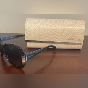 Jimmy Choo Sunglasses, like new - original box included, black/charcol color